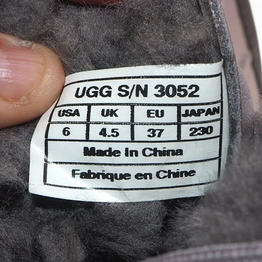 UGG‎ Adirondack II Round Toe Waterproof Winter Boots Grey 3052 Women's 6